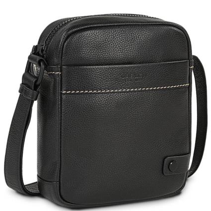 Jaslen Monza Leather Crossbody Preto  Homem