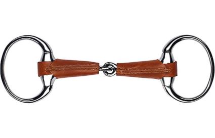 Feeling Leather Lined Thick Olive Snaffle  135 mm