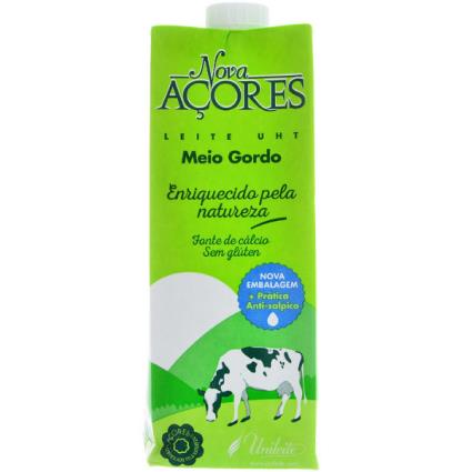 Leite Meio Gordo Nova Açores 1l
