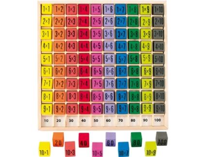 Jogo Educativo ULYSSE Madeira - Vermelho - 18 x 18 cm)