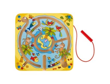 Jogo Didático GOKI Madeira - Azul - 21 x 21 x 1,7 cm)