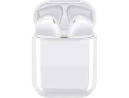 Auriculares Bluetooth True Wireless INTERSTELLAR inpods12 (In Ear - Microfone - Branco)