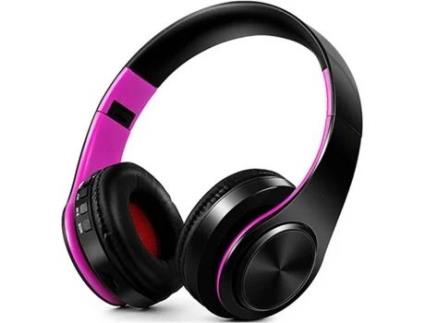 Auscultadores Bluetooth INTERSTELLAR 147 (On Ear - Microfone - Rosa)