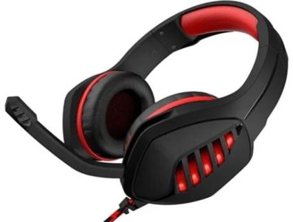 Auscultadores INTERSTELLAR RBG144 (On Ear - Microfone - Vermelho)