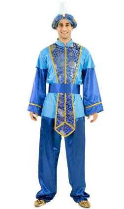 Fato de Página Real Lux Azul para Adultos