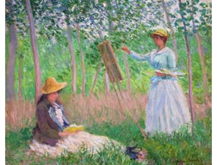 Tela FIGURED' ART Paint by Numbers - Monet Na Floresta Em Giverny  - Figured' Art Fa10110-Y (51x2,5x41,3 cm)