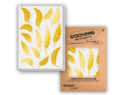 Autocolantes Refletores WILL B STICKERS  Tamanho A5 Pluma