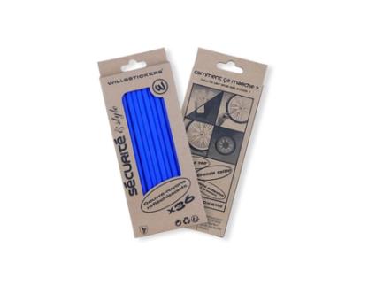 Refletores WILL B STICKERS 36 Unidades  Azul (15 cm)