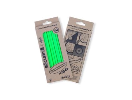 Refletores WILL B STICKERS 36 Unidades  Verde (15 cm)