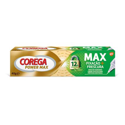 Corega Power Max Creme Fixação + Frescura 40g