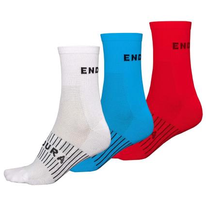 Endura Coolmax® Race Socks 3 Pairs  EU 42.5-47 Homem