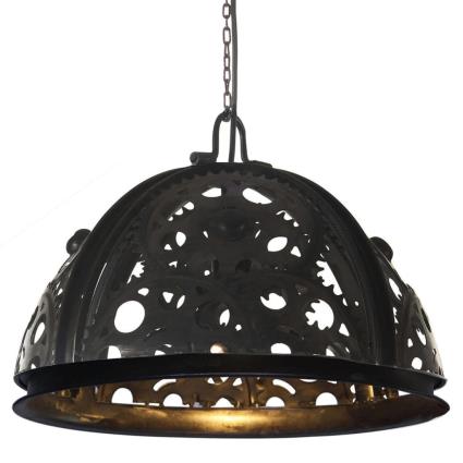 vidaXL Candeeiro de teto industrial c/ design de roldanas 45 cm E27