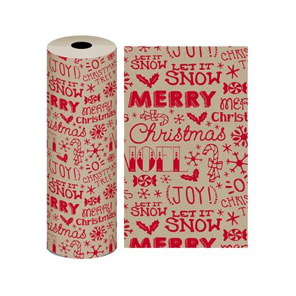 Bobine Papel Embrulho Celuloso Natal 4KG/62CM Fantasia