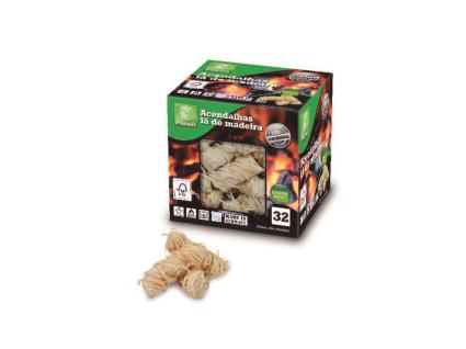 Acendalha Eco Flash Lã Madeira 32 Un