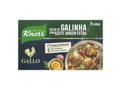 Caldo Galinha Knorr Azeite Virgem Extra Gallo 80g