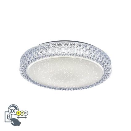 Candeeiro de tecto retro branco brilhante - Roda