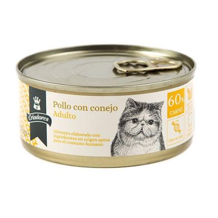 Criadores Adulto Frango e Coelho lata para gatos