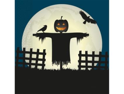 Guardanapos WEFIESTA Pacote De 20 De Papel Halloween Scary Moon 33X33 Cm