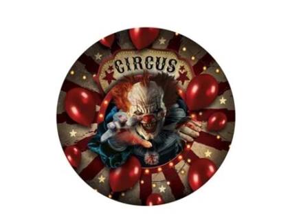 Adereço GUIRCA Pack De 6 Placas De Palhaço De 23 Cm