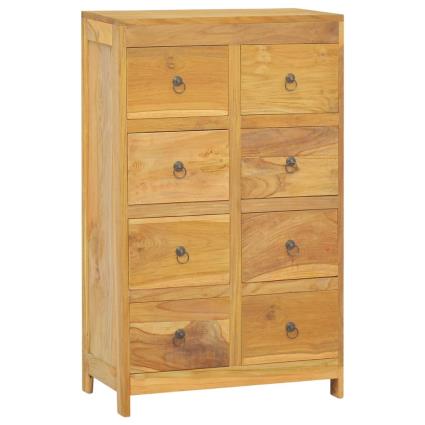 vidaXL Móvel de gavetas 55x30x90 cm madeira de teca maciça