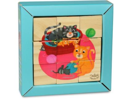 Jogo Educativo VILAC Madeira - Amarelo - 15 x 15 x 5 cm)
