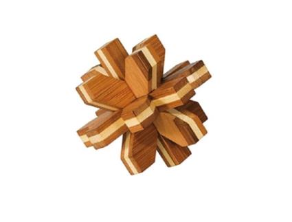 Puzzle FRIDOLIN Madeira - Castanho - 9 x 9 x 9 cm)