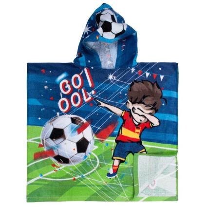 Poncho-Toalha Com Capuz Secaneta Futebolista 60 X.