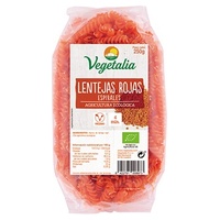 Espirais de lentilha vermelha sem glúten 250 g - Vegetalia