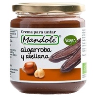 Creme orgânico de alfarroba e avelã 375 g de creme - Mandole