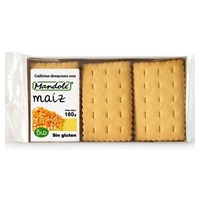 Biscoitos de milho de café da manhã orgânicos sem glúten 160 g - Mandole