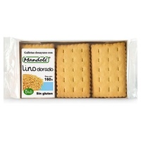 Biscoitos de linho dourado de café da manhã Bio sem glúten 160 g - Mandole