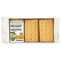 Biscoitos de gergelim bio café da manhã sem glúten 160 g - Mandole