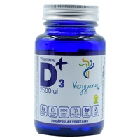 Vitamina D3+ 2500ui 30 cápsulas vegetais - Veggunn