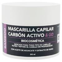 Máscara de cabelo de desintoxicação de carbono ativo 200 ml - Pharma & Go