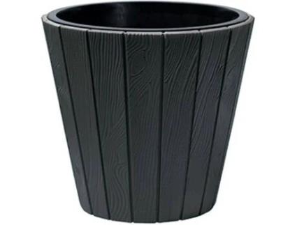 Vaso PROSPERPLAST PLASTIKEN Woode Cinzento (488 mm)