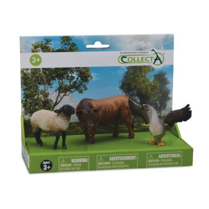Conjunto Bonecos  3 Animais Quinta