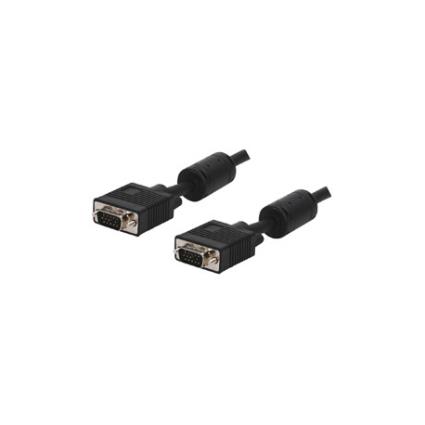 Cabo VGA Blindado com 10 metros e duas fichas macho DB15 pinos macho.