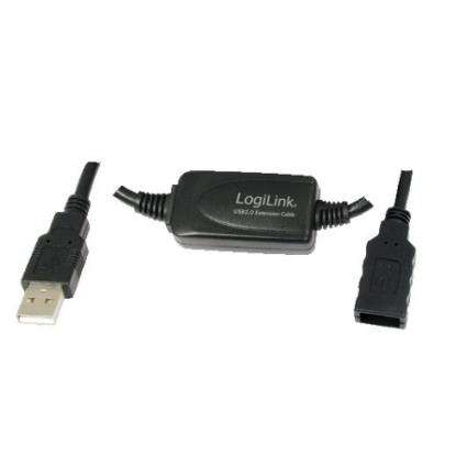 UA0145 CABO EXTENSAO ACTIVO USB 2.0 TIPO A M PARA TIPO A F PRETO 15M