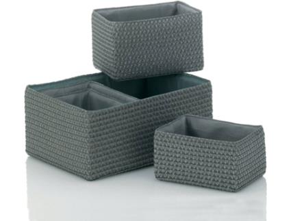 Cesto  21783 (Cinzento - Retangular)