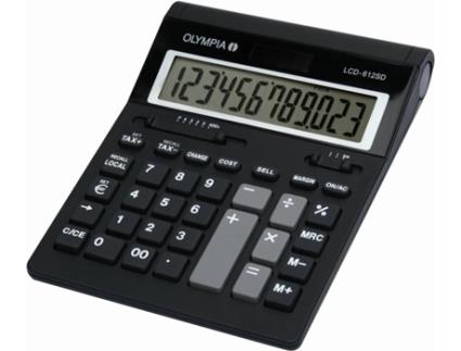 Calculadora Básica  LCD 612 SD Preto (12 dígitos)