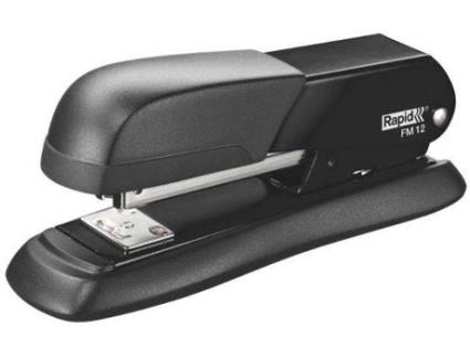 Agrafador FM12, Agrafos Nº. 24/6, 26/6, Capacidade para 25 Folhas, Metal, Plástico ABS, Preto