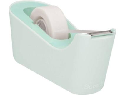 Dispensador de Fita para Secretária C-18, Verde Menta + Fita Invisível para Escritório ® Magic™, Transparente, 19 mm x 33 m