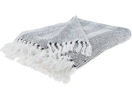 Manta preta 130 x 160 cm TANGIER