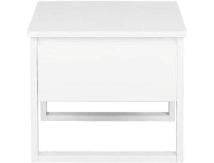 Mesa de cabeceira de madeira pinho branca GIULIA