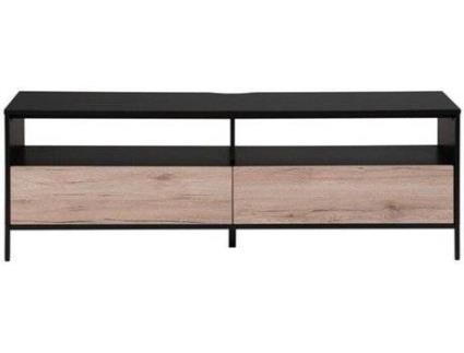 Móvel de TV castanho e preto SYDNEY