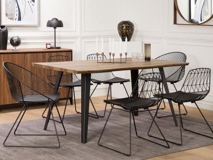 Castiçal em metal preto BANGKA