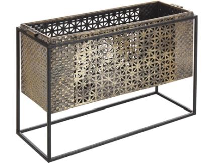 Candelabro em metal dourado 41 x 26 cm AMAMI