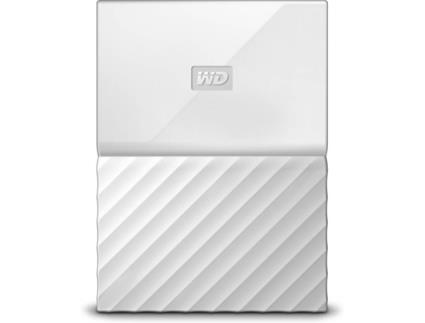 Disco HDD Externo WESTERN DIGITAL My Passport  2 TB (Branco - 2 TB - USB 3.0)