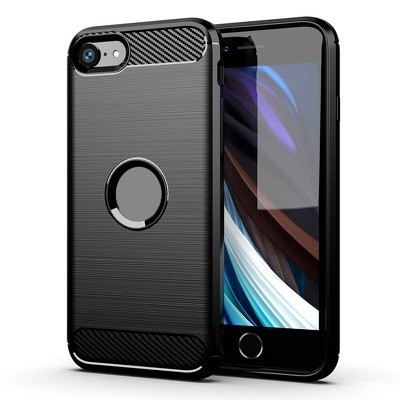 Capa Iphone 7 Plus E 8 Plus Forcell Efeito Carbono Preto