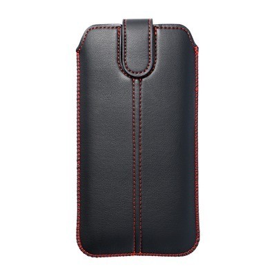 Bolsa Iphone 5 E 5S E Se E 5C Forcell Pele Sintética Preto